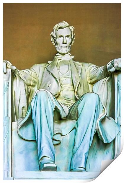 Abraham Lincoln Print by Susan Leonard