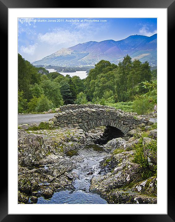 Ashness Bridge to Skiddaw Framed Mounted Print by K7 Photography