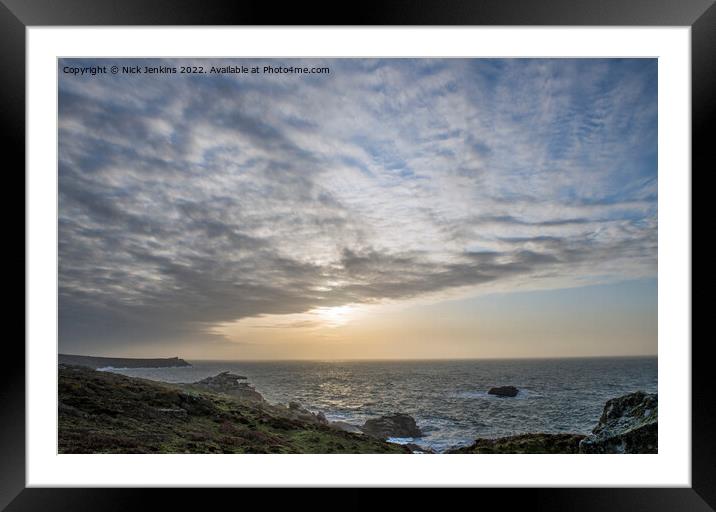 Early Morning at Peninnis Headland Scillies  Framed Mounted Print by Nick Jenkins