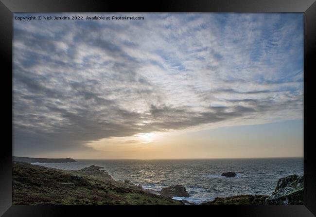 Early Morning at Peninnis Headland Scillies  Framed Print by Nick Jenkins