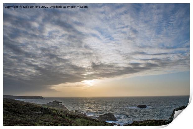 Early Morning at Peninnis Headland Scillies  Print by Nick Jenkins