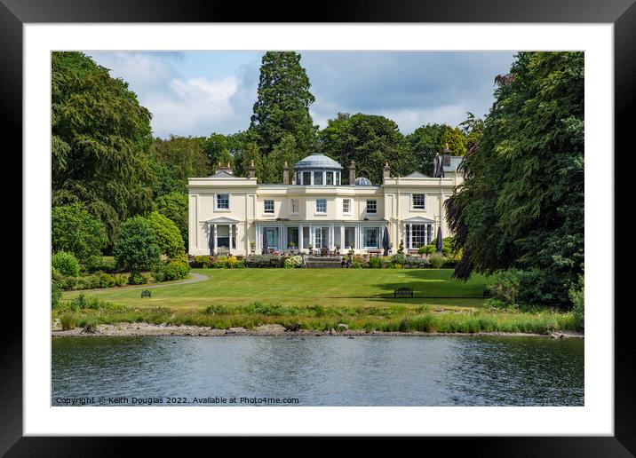 Storrs Hall Hotel, Windermere, Lake District Framed Mounted Print by Keith Douglas