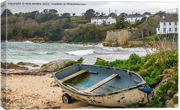 Porthcressa Beach on St Mary's Isles of Scilly  Canvas Print by Nick Jenkins