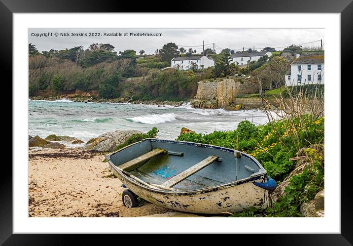 Porthcressa Beach on St Mary's Isles of Scilly  Framed Mounted Print by Nick Jenkins