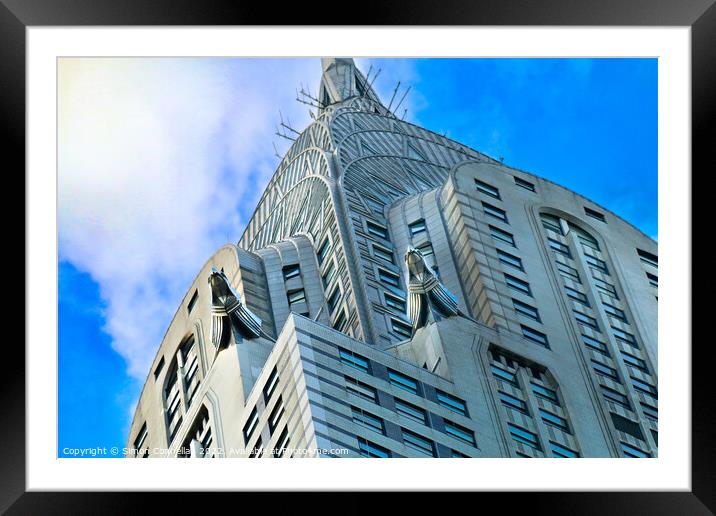 Chrysler Building New York Framed Mounted Print by Simon Connellan