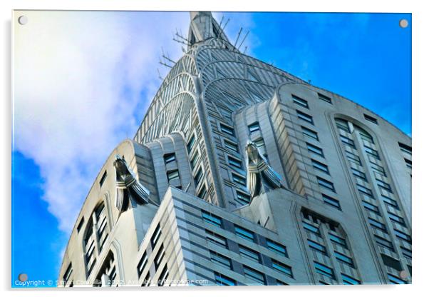 Chrysler Building New York Acrylic by Simon Connellan