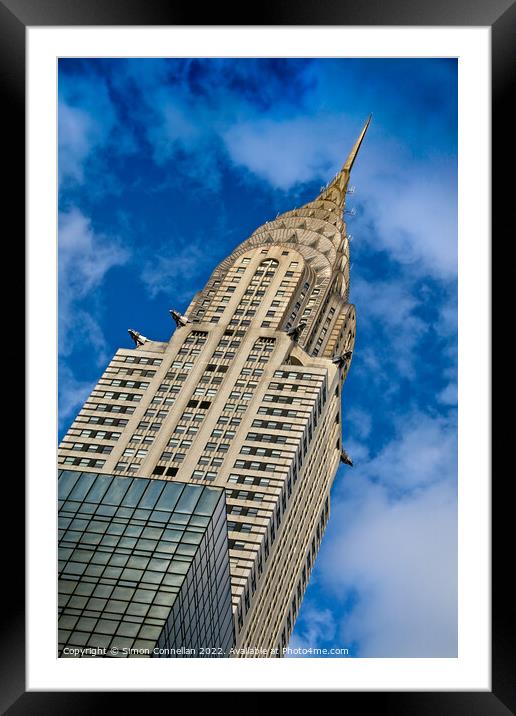 The Chrysler Building New York Framed Mounted Print by Simon Connellan