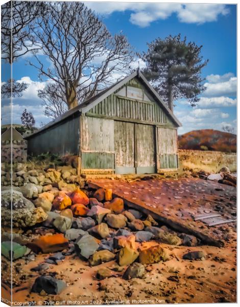 The Old Boat House at Fairlie Canvas Print by Tylie Duff Photo Art
