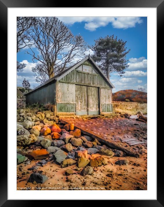 The Old Boat House at Fairlie Framed Mounted Print by Tylie Duff Photo Art