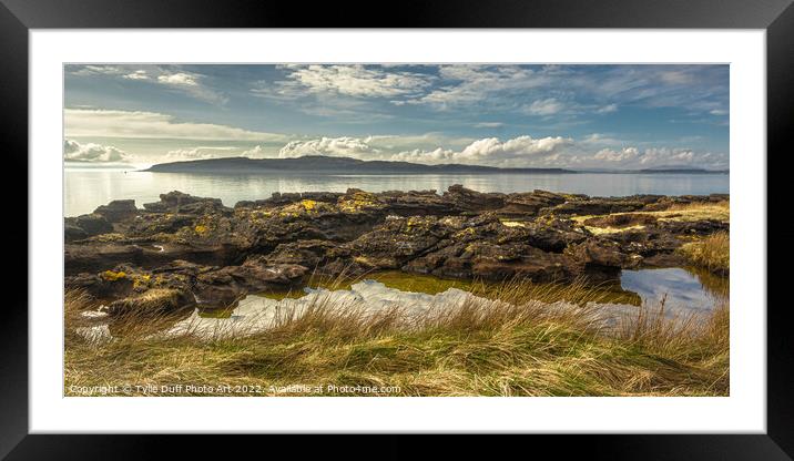 Wee Cumbrae From Hunterston Framed Mounted Print by Tylie Duff Photo Art