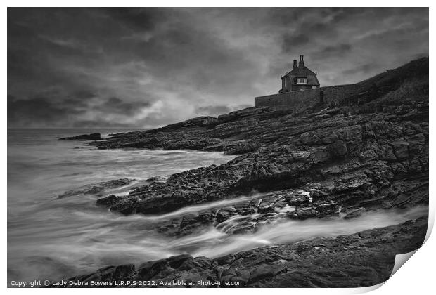 Bathing House Northumberland Print by Lady Debra Bowers L.R.P.S