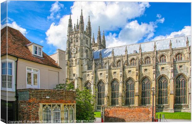 Canterbury Cathedral - A Timeless Masterpiece Canvas Print by Roger Mechan