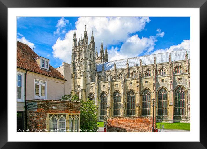 Canterbury Cathedral - A Timeless Masterpiece Framed Mounted Print by Roger Mechan