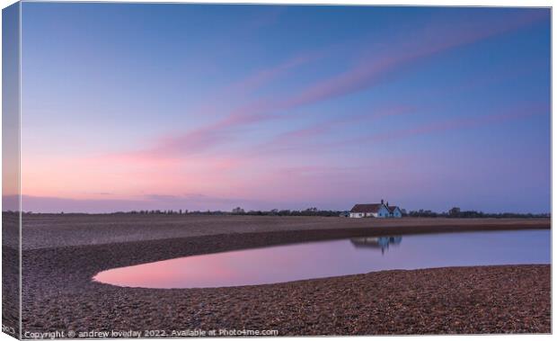 Shingle Street Canvas Print by andrew loveday