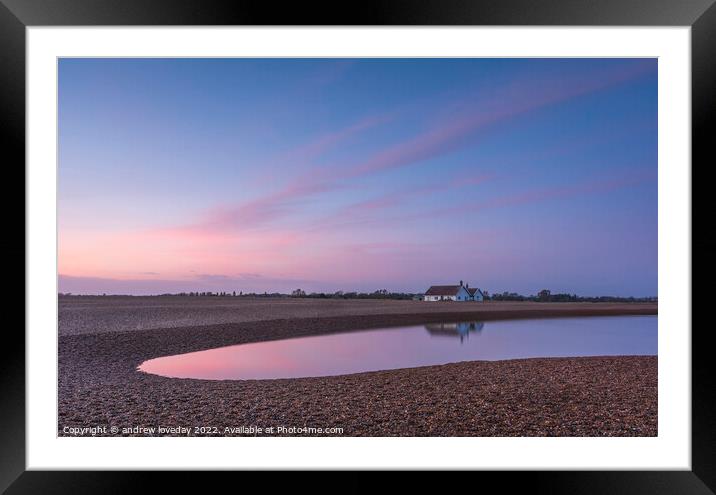 Shingle Street Framed Mounted Print by andrew loveday