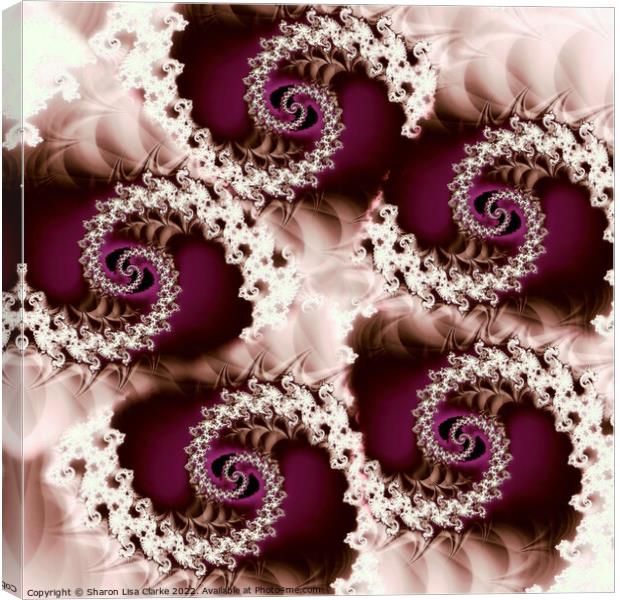Amethyst and Lace Canvas Print by Sharon Lisa Clarke