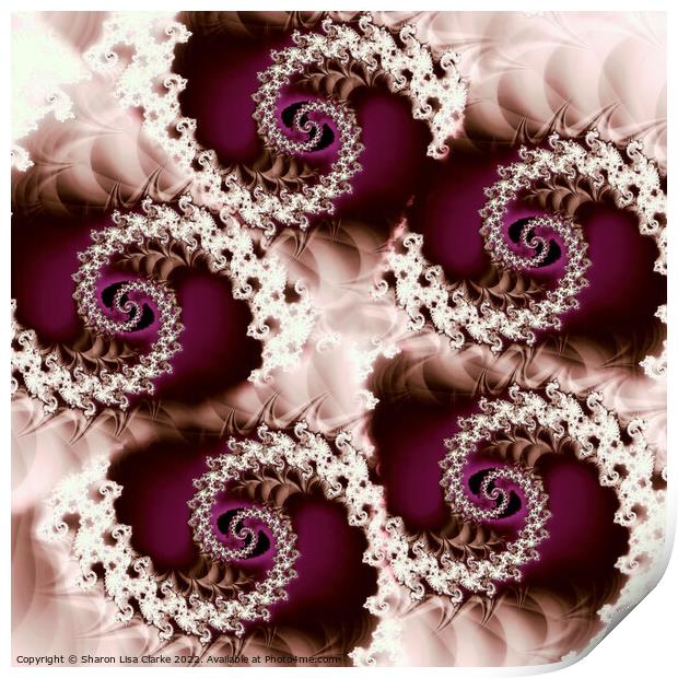 Amethyst and Lace Print by Sharon Lisa Clarke