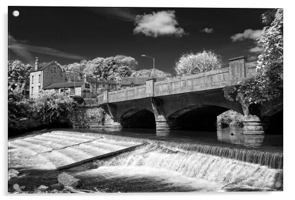 River Don at Oughtibridge  Acrylic by Darren Galpin