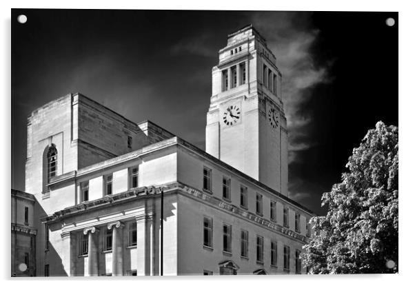 Parkinson Building, Leeds University  Acrylic by Darren Galpin