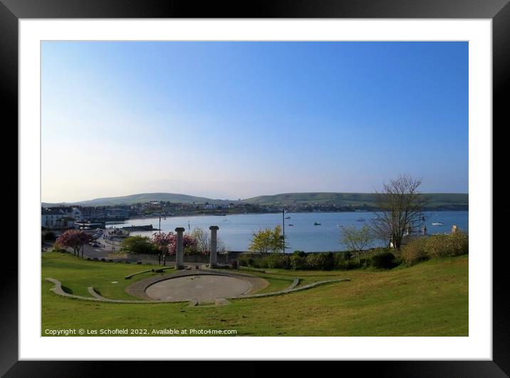 Swanage  Dorset   Framed Mounted Print by Les Schofield