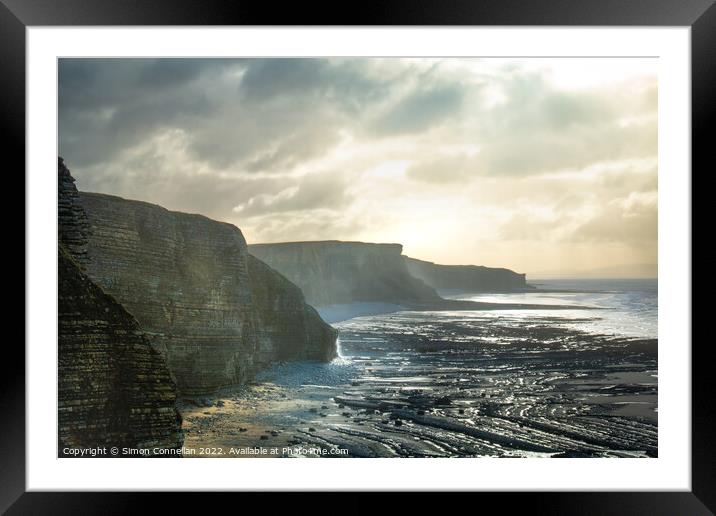 Heritage Coast, Southerndown Framed Mounted Print by Simon Connellan