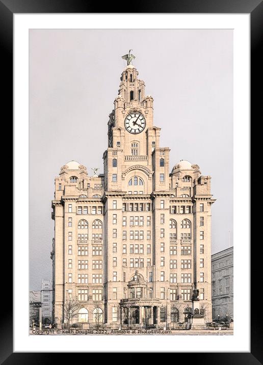 The Liver Building Framed Mounted Print by Keith Douglas