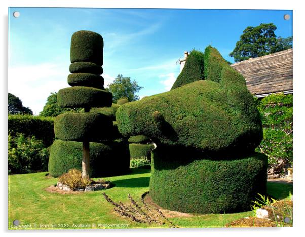 Topiary. Acrylic by john hill