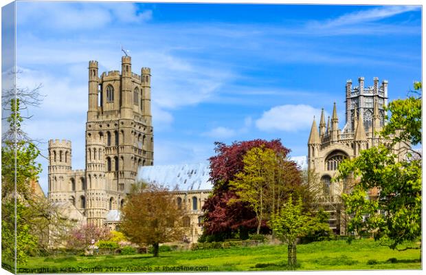 Ely Cathedral, Cambridgeshire Canvas Print by Keith Douglas