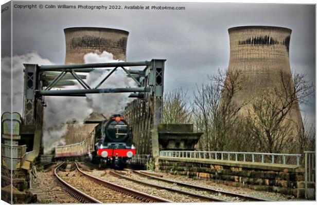46100 Royal Scot At Ferrybridge Power Station 4 Canvas Print by Colin Williams Photography