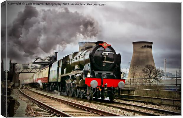 46100 Royal Scot At Ferrybridge Power Station 5 Canvas Print by Colin Williams Photography