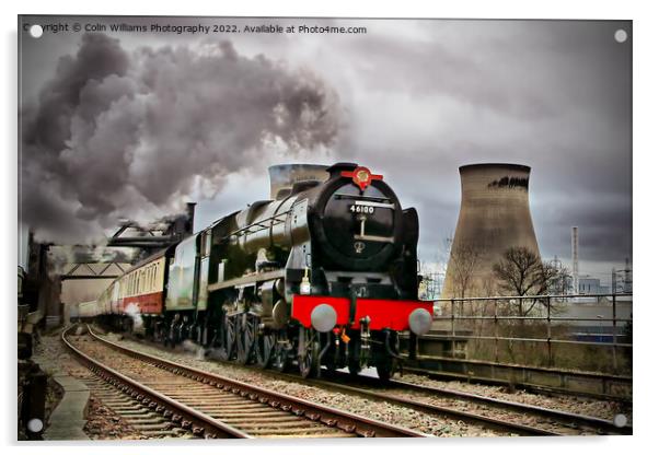 46100 Royal Scot At Ferrybridge Power Station 5 Acrylic by Colin Williams Photography