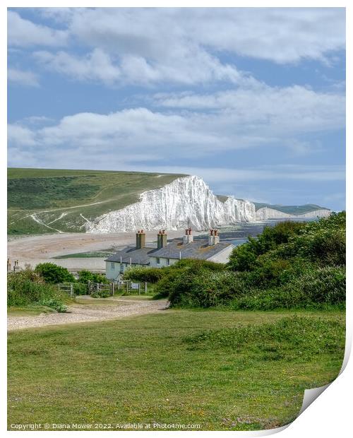  Cuckmere Haven Sussex Print by Diana Mower