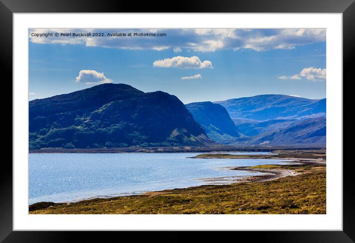 Scottish Landscape on North Coast 500 Scotland Framed Mounted Print by Pearl Bucknall