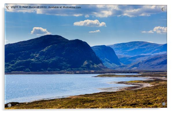 Scottish Landscape on North Coast 500 Scotland Acrylic by Pearl Bucknall