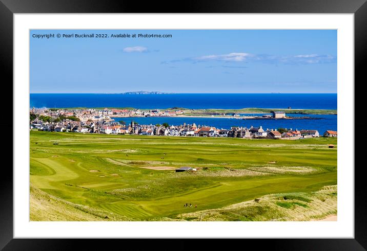 View Across Earlsferry Golf Course Fife Scotland Framed Mounted Print by Pearl Bucknall