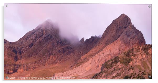 Pico de Pineta Acrylic by Stephen Taylor