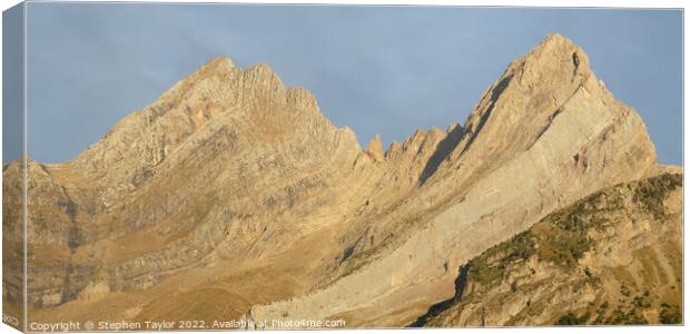 Valle de Pineta Canvas Print by Stephen Taylor