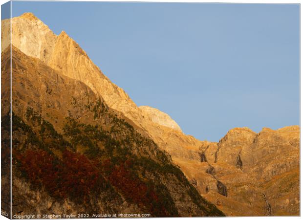 Outdoor mountain Canvas Print by Stephen Taylor