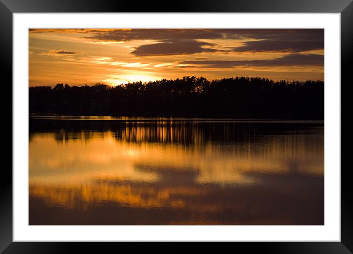 Sunset Over Gladhouse Framed Mounted Print by Lynne Morris (Lswpp)