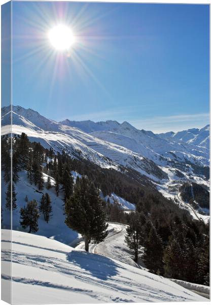 Obergurgl Hochgurgl Tirol Austrian Alps Austria Canvas Print by Andy Evans Photos