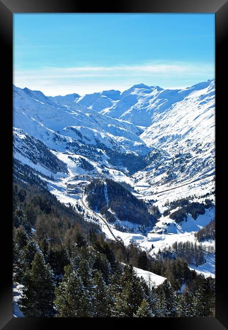 Obergurgl Hochgurgl Tirol Austrian Alps Austria Framed Print by Andy Evans Photos