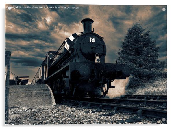 Waiting at the Platform (Blaenavon Heritage Railway) Acrylic by Lee Kershaw