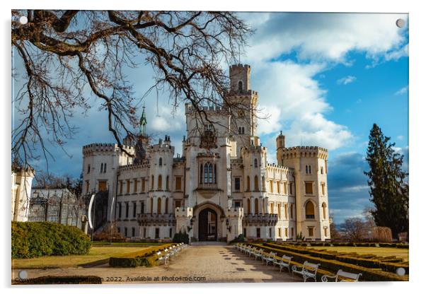 Castle Hluboka nad Vltavou. Czechia Acrylic by Sergey Fedoskin
