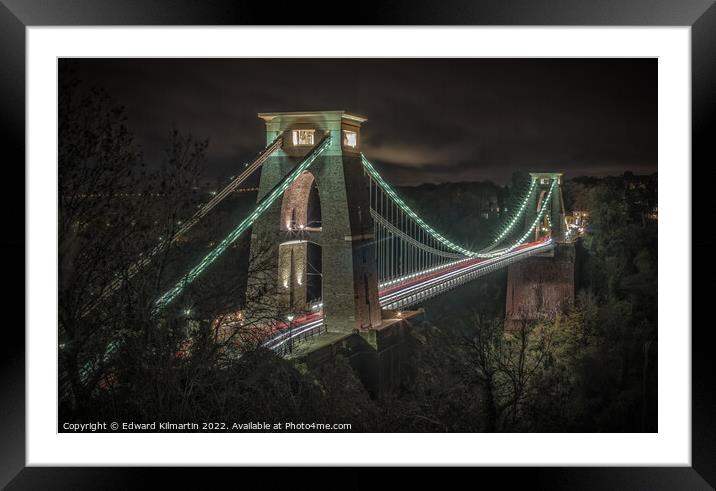 Clifton Suspension Bridge Framed Mounted Print by Edward Kilmartin