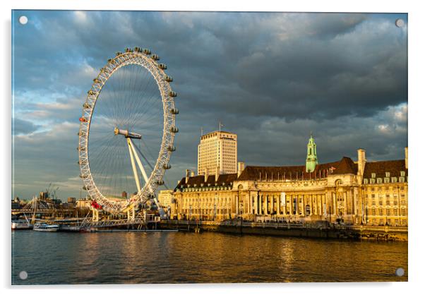London Eye Acrylic by Gerry Walden LRPS