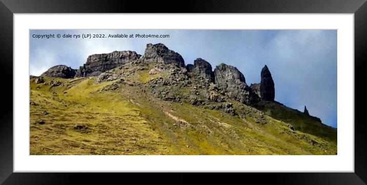 old man of storr Framed Mounted Print by dale rys (LP)