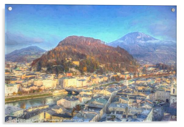 Salzburg City Art    Acrylic by David Pyatt
