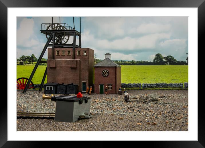 The Meticulous Pit Yard Framed Mounted Print by Steve Purnell