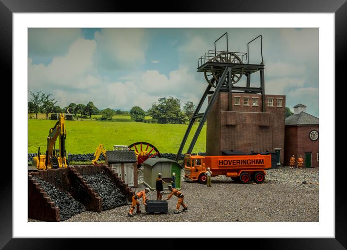 The Heartbeat of Smallville Colliery Framed Mounted Print by Steve Purnell