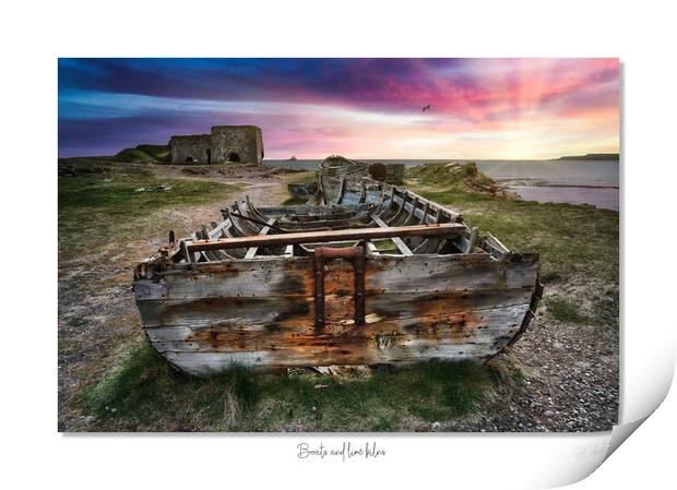 Boats and lime kilns Print by JC studios LRPS ARPS